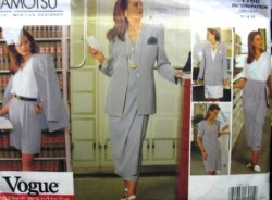 1166 VOGUE TAMOTSU EZ JACKET, SS DRESS, TOP, BOTTOMS PATTERN 6-22 3 SZS CHOICE